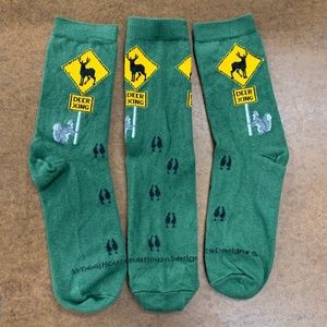 Deer Crossing Socks